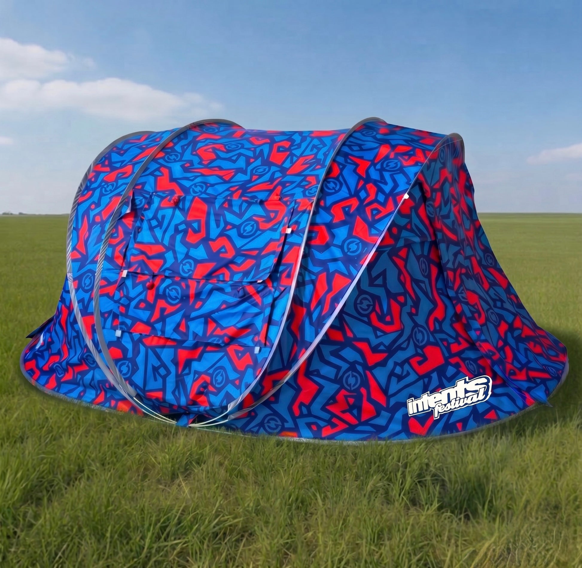 Intents Festival 3-persoons campingtent (huur) – Mr.CampChamp