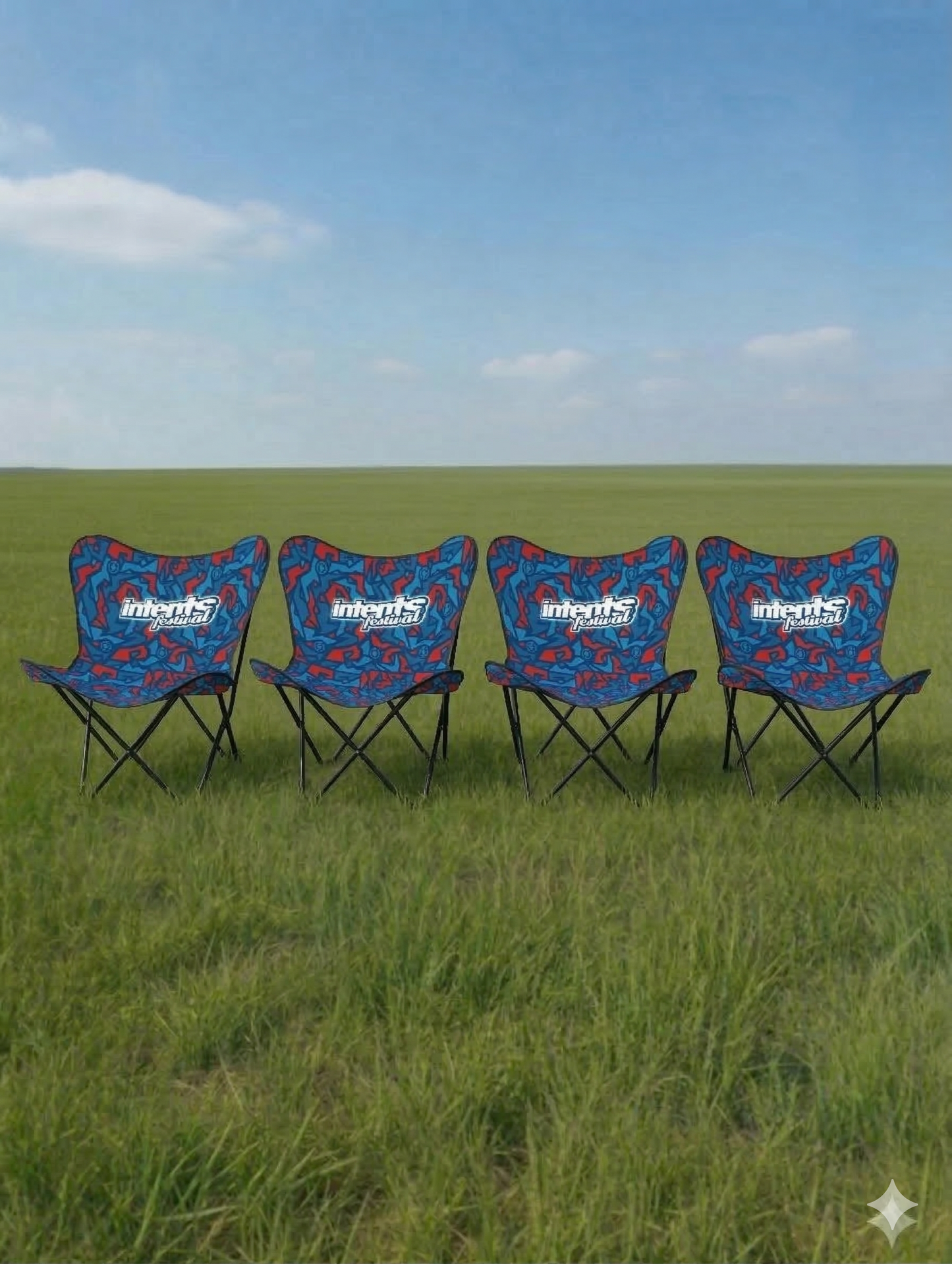 Intents campingstoel 4-Pack
