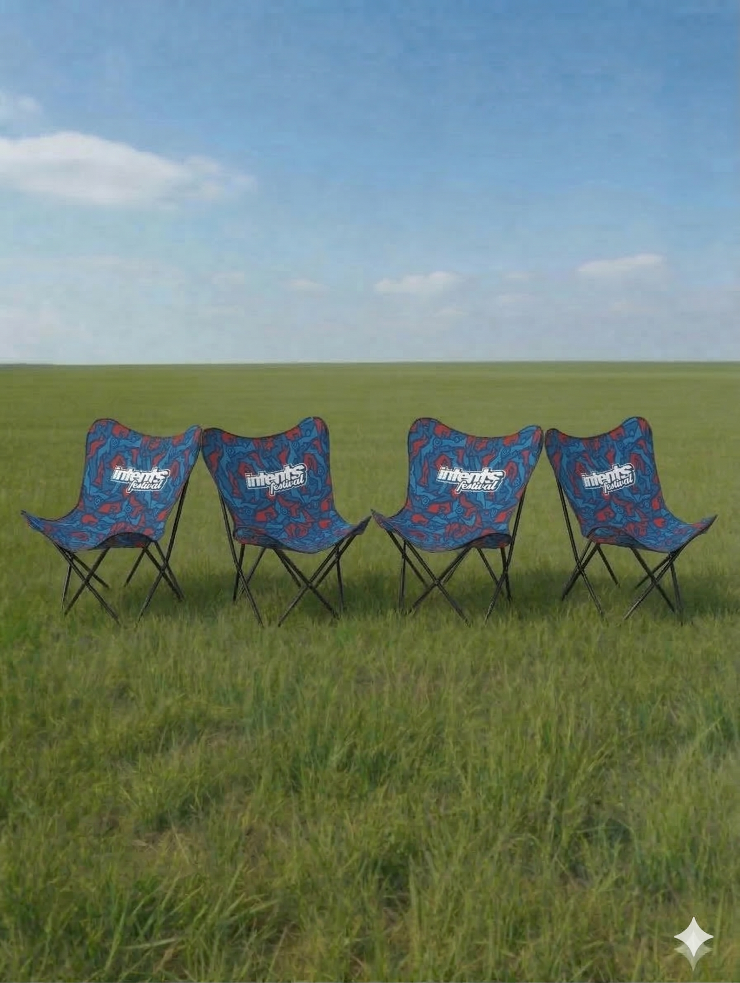 Intents campingstoel 4-Pack